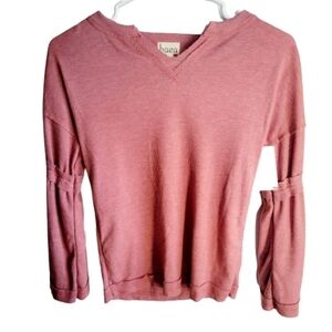 𝅺baea scoop neck wadfke knit sweater
